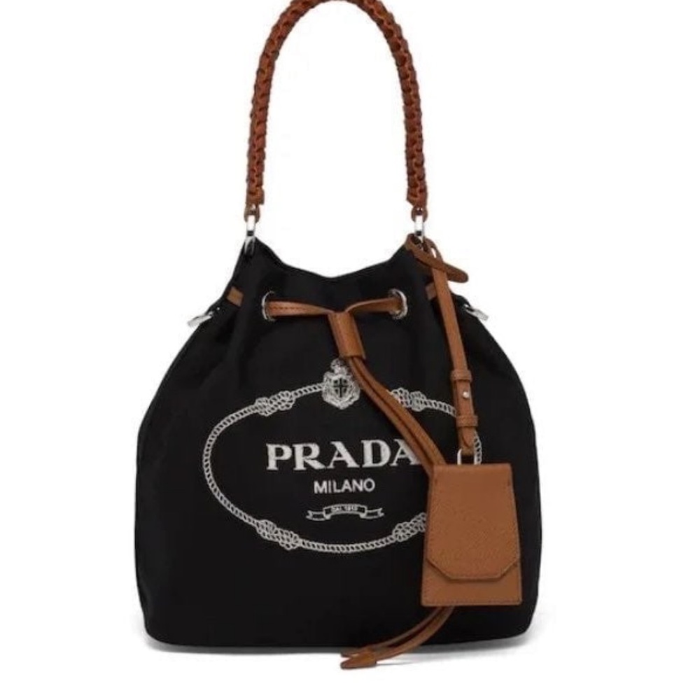Prada Canvas Bucket Bag - Short and Long Strap
